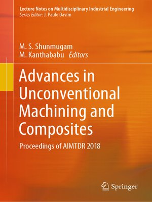 cover image of Advances in Unconventional Machining and Composites
